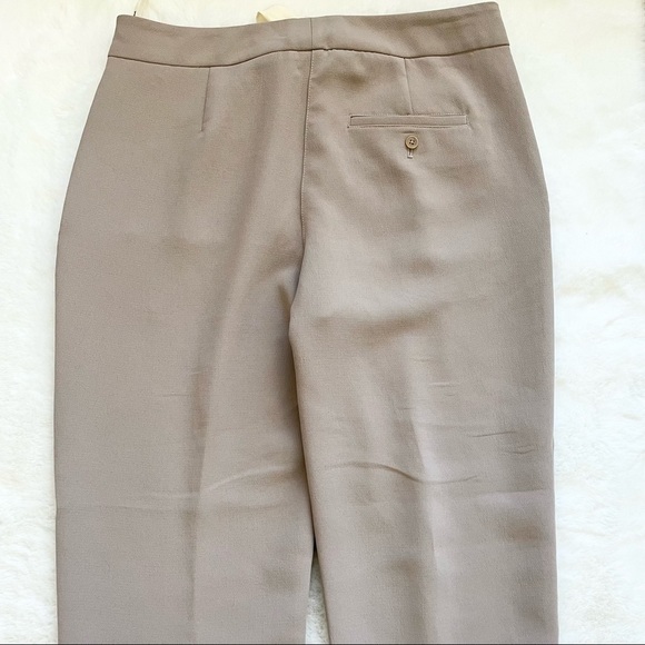 ARITZIA WILFRED Gray Cropped Ribbon Waist Tie Pants Minimalist Contemporary - Picture 5 of 13